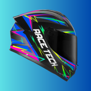 Capacete Race Tech Hit Spark Preto Acabamento Brilhante Tamanho Do Capacete 56